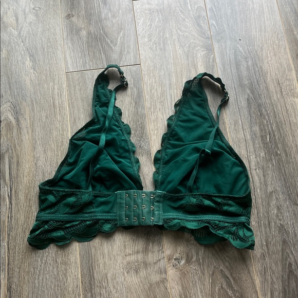 La Vie En Rose Green Lace Bralette - Picture 4 of 5